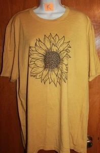 BELLA + CANVAS Adult 2XL GRAPHIC T-SHIRT (Mustard Yellow Sunflower) EUC - Picture 1 of 1