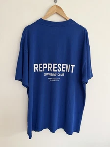Represent "Owners Club" Oversized T-Shirt Dicke Baumwolle Chelsea Blau XL - Bild 1 von 12