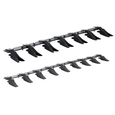 VEVOR Bucket Tooth Bar 72'' 66'' 60'' 48'' 53'' Tractor Bucket 9/8/7/6 Teeth Bar - Image 1 of 2