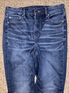 American Eagle Damen 8 blaue kurvige hoch geschnittene Jeggings The Lu(X)e Jeans 30 x 28,5 - Bild 1 von 9