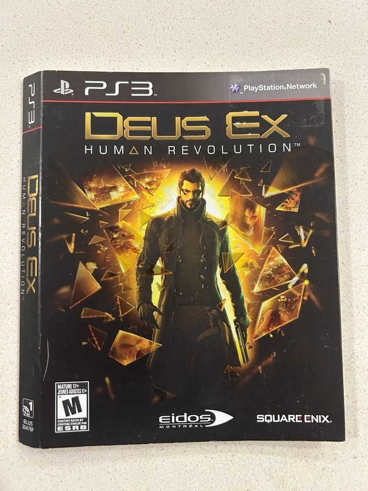 DEUS EX HUMAN REVOLUTION - PLAYSTATION 3 PS3 - SLIP COVER ONLY NO DISC - Image 1 of 1