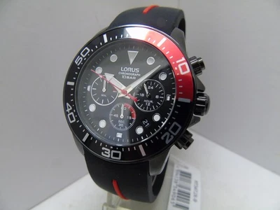 LORUS by SEIKO MENS CHRONOGRAPH WATCH *NEW* GIFT BOX INCLUDED * COKE BEZEL - Image 1 of 4