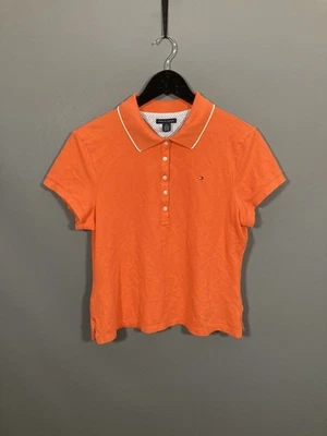 TOMMY HILFIGER POLO Shirt - Size Large - Orange - Great Condition - Women’s - Image 1 of 3