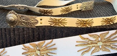 Oficial Romano Rayos Cuero Vaina Baldrica Espada Gladius Cinturón Legionario Foto 1 de 4