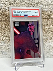 2021 Topps Chrome Star Wars Galaxy - The Wrath Of Maul #77 - PSA GEM MINT 10 - Picture 1 of 2
