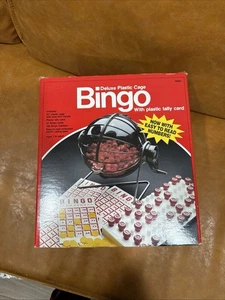 Vintage 1981 Toys R Us Pressman Bingo Set Deluxe Cage Family Game Night - Bild 1 von 11