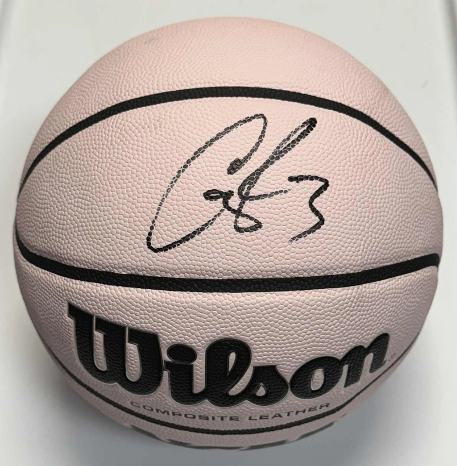 Candace Parker Los Angeles L.A. Sparks Signed PINK COLLEGE Basketball W/JSA COA  - Image 1 of 2
