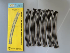 Atlas #836-6PC Sections 22" Radius Curve Model Railroad Track HO Nickel Silver - Picture 1 of 7