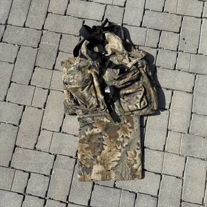 Vintage Advantage Camo Hunting Vest Padded Cushion Turkey Hunting 2X Made In USA - Picture 1 of 11