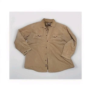 Levi Strauss & Co Sakko Cord hellbraun khaki Knopf Fleece gefüttert Herren XL Jacket - Bild 1 von 9
