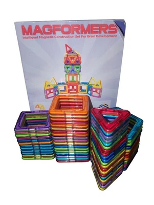 Magformers Rainbow 62-Piece Set Magnetic Tiles Building Blocks Educational Kit - Image 1 of 4