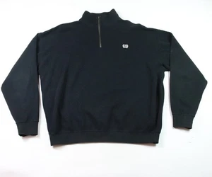 Suéter cómodo negro Cinch para hombre XL manga larga 1/4 cremallera - Imagen 1 de 13