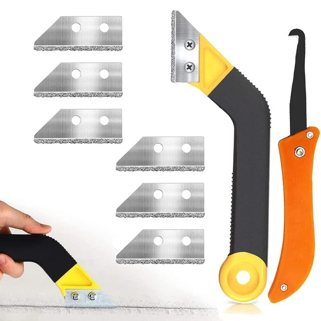 Grout Remover Tools Tile Grouting Tool Grout Hand Saw Angled Grout Scraping Rake - Image 1 of 4