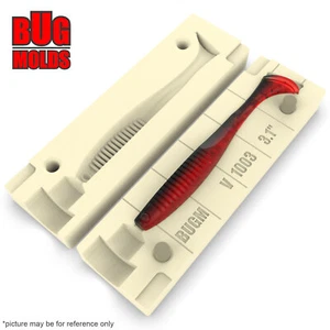 Esca fai da te stampo da pesca plastica morbida esche esca Plastisol basso ETShad - Foto 1 di 3