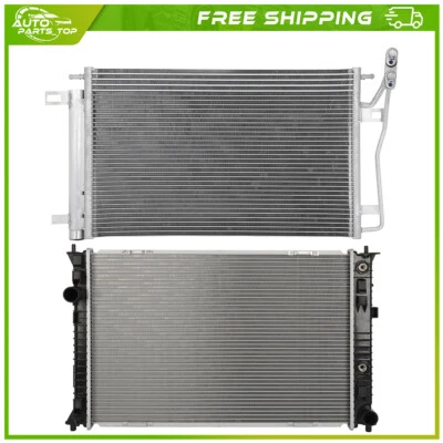 Aluminum Radiator and AC Condenser Cooling Kit For 2007-2011 2012 Lincoln MKZ - Image 1 of 4