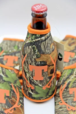 NWT Lot 10 T Initial Monogram Mossy Oak Camouflage Neoprene Bottle Sleeve Holder - Image 1 of 4