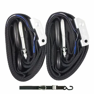 Black GORILLAS GRIP Heavy Duty Motorbike Tie Down Straps AUSTRALIAN MADE - Picture 1 of 2