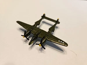 Micro Machines P-38 Lightning Jagdflugzeug -sehr guter Zustand- grün Militär - Bild 1 von 4