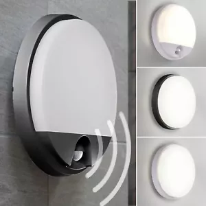 LED Außenleuchte Lampe 15W Wand Decken Leuchte weiß mit und ohne Bewegungsmelder - Bild 1 von 17