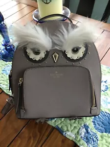 Kate Spade New York Star Bright Owl Cityscapes Tomi Backpack Furry Eyebrows NEW! - Picture 1 of 10