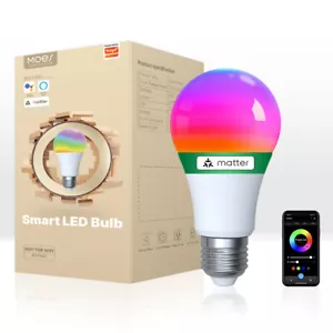 MOES Smart Matter WLAN Glühbirne E27 LED RGB Dimmbar Lampe Alexa Google HomeKit - Bild 1 von 17