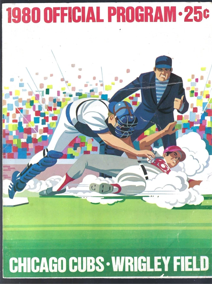 1980 CHICAGO CUBS CINCINNATI REDS UNSCORED BENCH SEAVER VG - Image 1 of 1