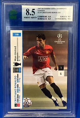 Tarjeta Panini UEFA CHAMPIONS LEAGUE 2007-08 Cristiano Ronaldo #119 Man United Foto 1 de 2