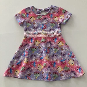 Shopkins Girls 4-5 Dress Pink Purple - Picture 1 of 10