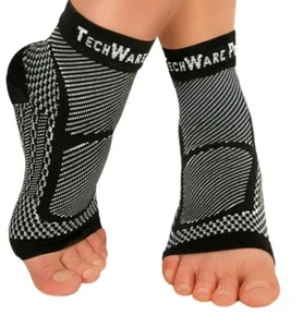  Compression Ankle/Foot Sleeve. Tech Pro Be Active/Stay Active.  - Picture 1 of 8