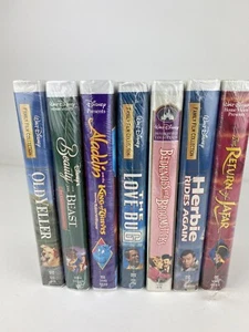 Walt Disney VHS lot of 7 Sealed New NIB Clamshell Love Bug Herbie Rides Again - Picture 1 of 9