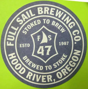 FULL SAIL BRAUEREI STOKED TO BREW Bierdeckel, Matte Hood River, Ausgabe OREGON 2013 - Bild 1 von 2