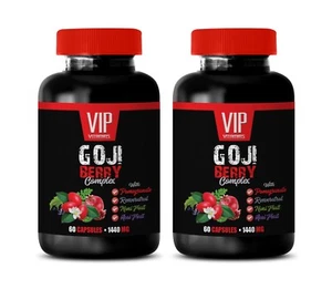 Supresor del apetito - Extracto de baya de Goji 1440 mg - pérdida de grasa 2 botellas 120 cápsulas - Imagen 1 de 12