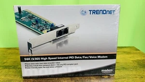 Trendnet Modem computer TFM-PCIV92A 56K High Speed Internal PCI Data Fax  new - Picture 1 of 3