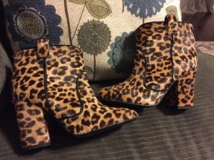 NEW LAURENCE DACADE PARIS CALF HAIR LEOPARD CHEETAH BOOTS BOOTIES SZ 5.5B $1275! - Picture 1 of 12