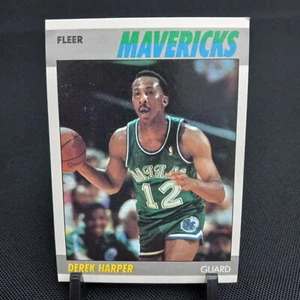 1987-88 Fleer Dallas Mavericks Basketball Card #48 Derek Harper (1A361) - Foto 1 di 3