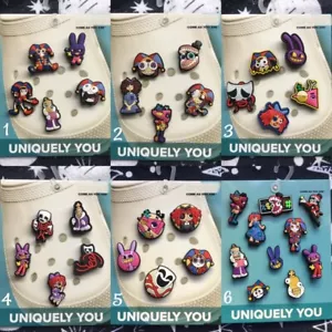 Crocs Handmade jibbitz 5pc amazing digital circus Pomni bubble Jax shoe charms - Picture 1 of 28