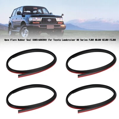 4x Flare Rubber Seal 538516002001 For Toyota Landcruiser 80 Series FJ80 HDJ80 UK - Image 1 of 4
