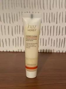 HEY HONEY Come Clean Propolis & Dead Sea Minerals Facial Scrub, 15ml/0.50 fl.oz - Picture 1 of 4
