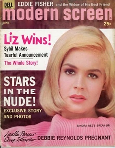 SANDRA DEE – MODERN SCREEN MOVIE MAGAZINE – ELIZABETH TAYLOR – JUNE 1963 – GOOD - Bild 1 von 2