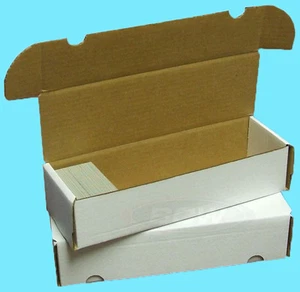 3 BCW 660 COUNT CARDBOARD CARD STORAGE BOXES Trading Sports Holder Case Baseball - Picture 1 of 3