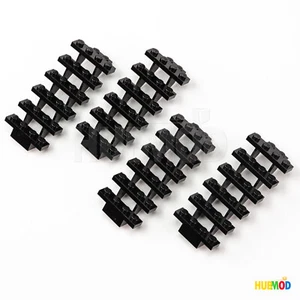 Lot of 4 LEGO Black 30134 Steps Open Stairs Staircase 7x4x6 Castle Pirate House - Picture 1 of 2