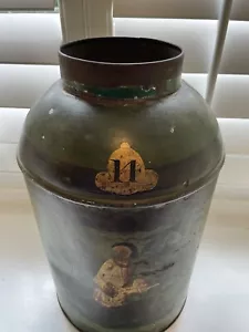 Antique 21" John A Gilbert & Co. Japan Themed Green Tea Tin Canister -VERY RARE - Picture 1 of 19