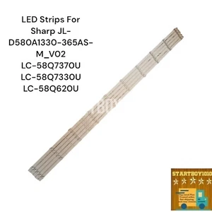 LED Strips For Sharp JL-D580A1330-365AS-M_V02 LC-58Q7370U LC-58Q7330U LC-58Q620U - Picture 1 of 6