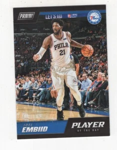 2018-19 PANINI PLAYER OF THE DAY BASKETBALL JOEL EMBIID PHILADELPHIA 76ERS - Picture 1 of 7