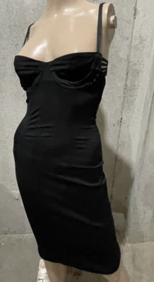 Dolce & Gabbana Vintage Strappy  Bustier Wiggle Cocktail Dress US 0 2 IT 40 - Image 1 of 4