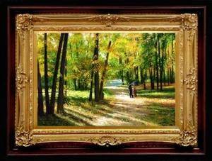 ORIGINAL Oil Painting Handmade Arseni ~ FISHERMAN 24" X 16" NO FRAME Artist USA - Picture 1 of 11