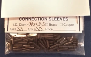 Vorfach Verbinder Crimphülsen Größe 3,065 x 0,343 schwarz - Bild 1 von 1