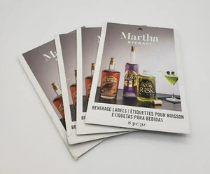 Martha Stewart Halloween Party Decor Beverage bottle labels 8 Count - 4 Pk - Picture 1 of 6