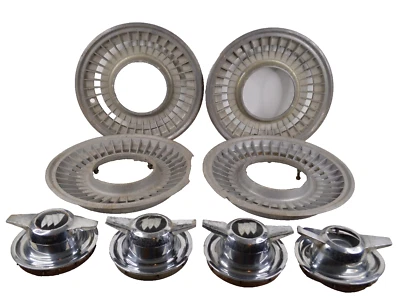 Buick Riviera 1963 1964 1965 turbina aleta aluminio fundido tapacubos giratorios cubiertas Foto 1 de 4