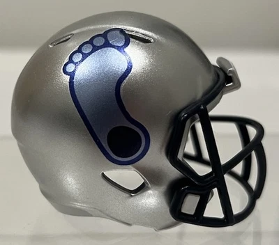 Custom North Carolina Tar Heels Pocket Pro Helmet Silver ACC - Image 1 of 3